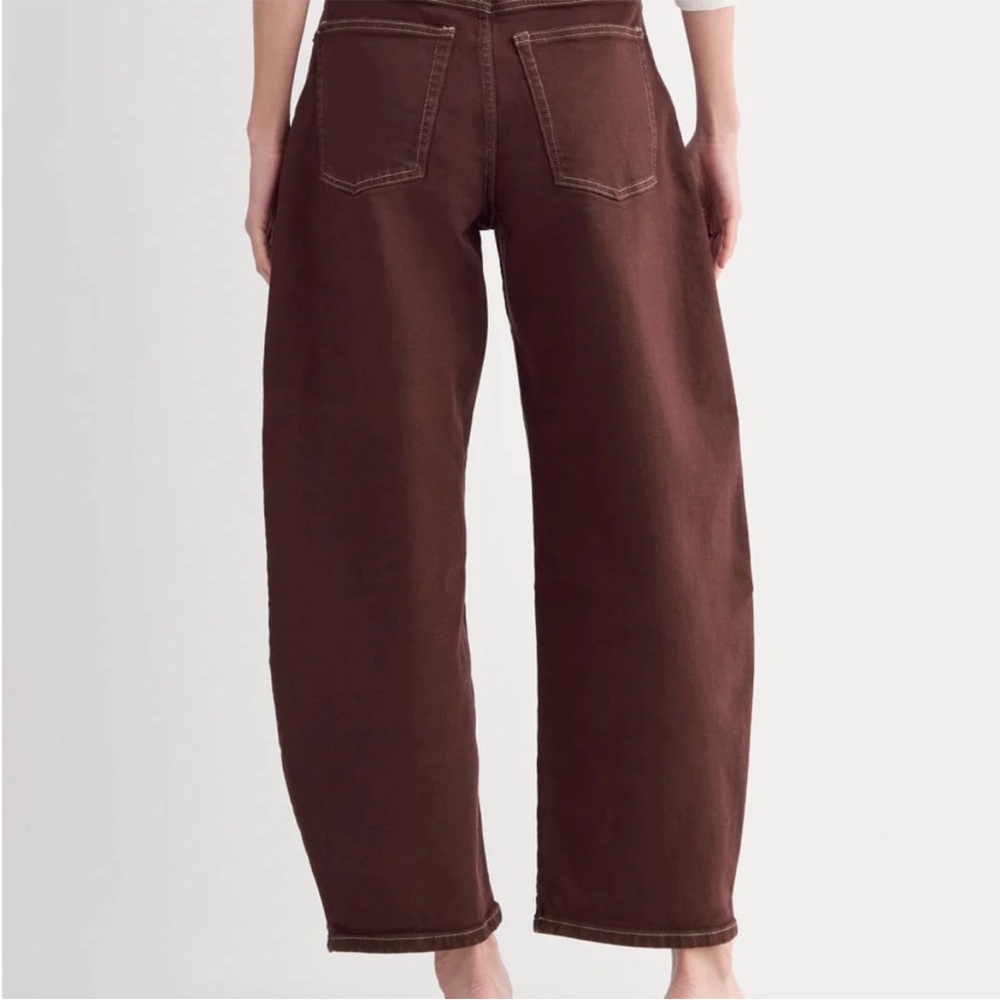 Everlane Women’s Burgundy Barrel Utility Pant - Picture 2 of 6